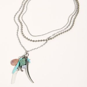 Free People Cluster Pendant Necklace